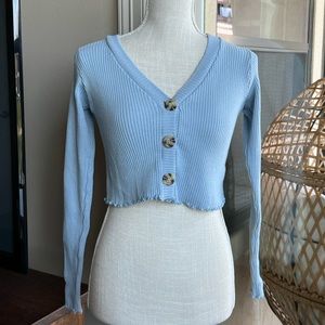 Cardigan Blue Altar’d State Top